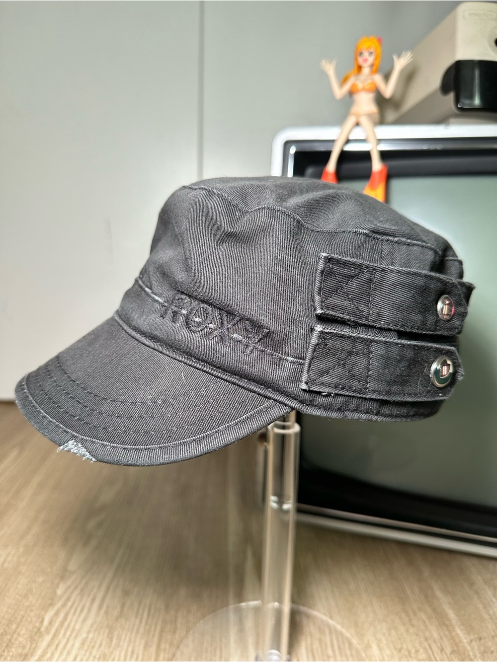 Y2K Roxy Military-Style Cadet Cap